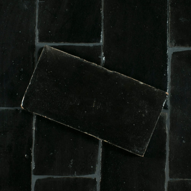 Schwarz - Bodenfliese Platta