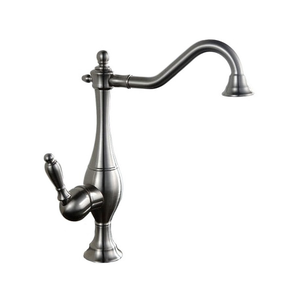Gaspar - Retro Waschbecken Wasserhahn in Silber