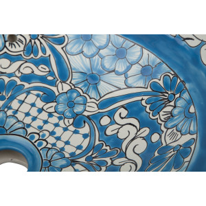 Lorena  - Blaues mexikanisches Waschbecken