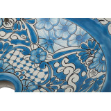 Lorena  - Blaues mexikanisches Waschbecken