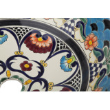La Reina - Handgefertigtes Talavera Waschbecken