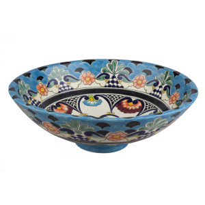 La Reina - Handgefertigtes Talavera Waschbecken