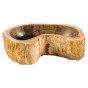 Anund - Versteinertes Holz Waschbecken - Holzoptik 