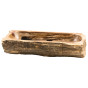 Phill - Rechteckiges Versteinertes Holz Waschbecken 