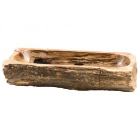 Phill - Rechteckiges Versteinertes Holz Waschbecken