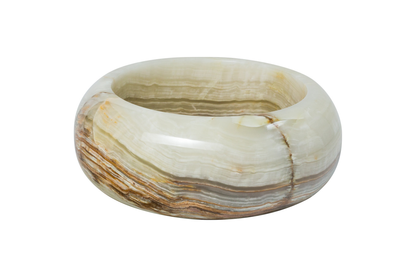 Krystyna - Ovales Onyx Waschbecken