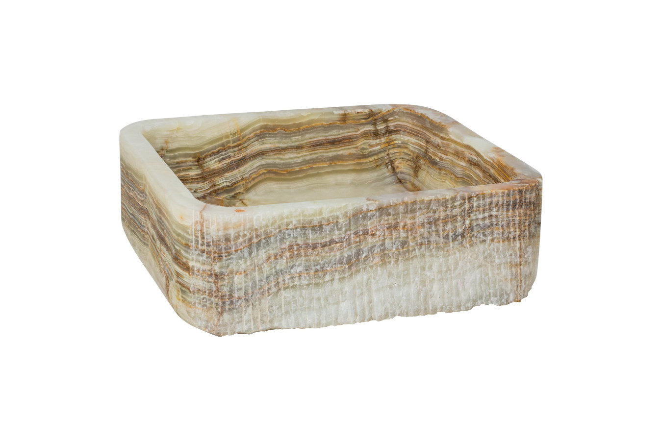 Nanna - Rechteckiges Waschbecken aus Onyx