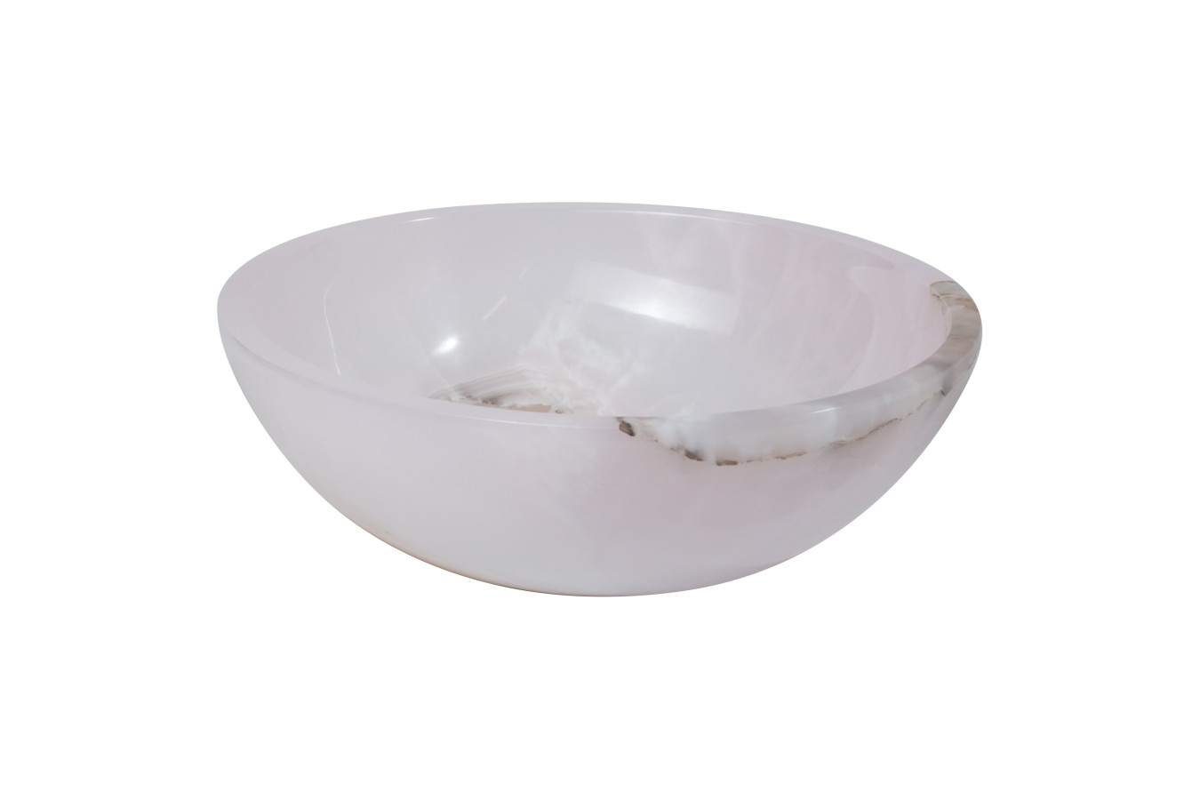 Frigg - Waschbecken aus Onyx in Rosa