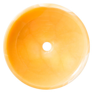 Sybilla - Oranges Waschbecken aus Stein Onyx