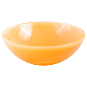 Sybilla - Oranges Waschbecken aus Stein Onyx