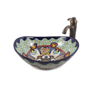 Juanetta - Handbemaltes Talavera Waschbecken
