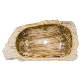 Barbro - Versteinertes Holz Waschbecken
