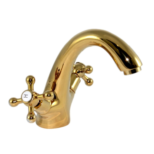 Bella - Exklusiv Gold Waschtischarmatur