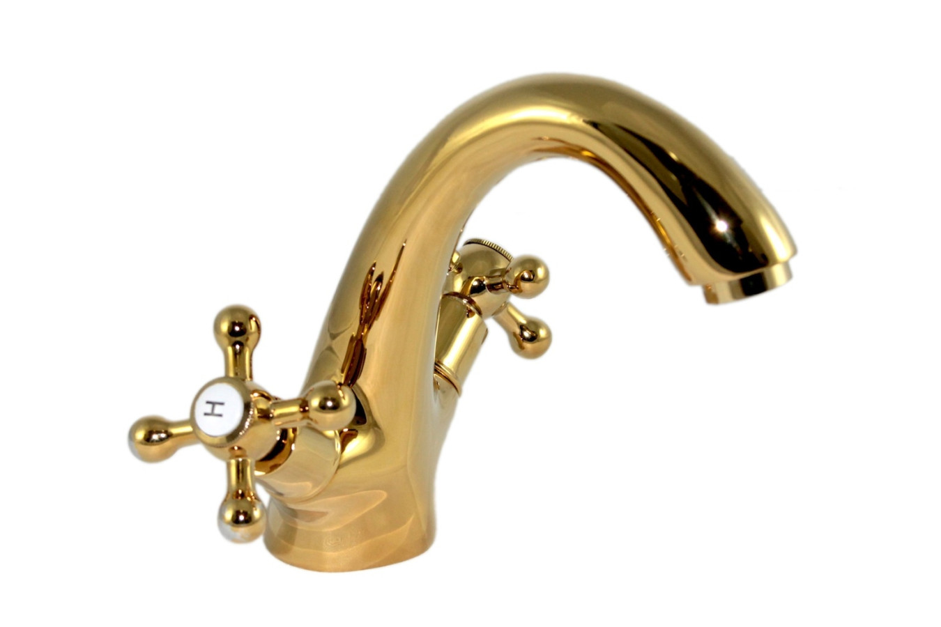 Bella - Exklusiv Gold Waschtischarmatur
