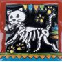 Catrina Mexikanische Fliesen mit Tod - Patchwork aus Mexiko