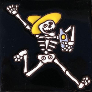 Catrina Mexikanische Fliesen mit Tod - Patchwork aus Mexiko