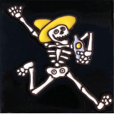 Catrina Mexikanische Fliesen mit Tod - Patchwork aus Mexiko