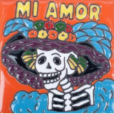 Muerte - Catrina Serie - handgefertigte Talavera Fliesen