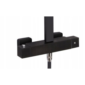 Akali - schwarzer Thermostat-Brausebatterie
