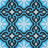Bada - Blaue Bodenfliesen