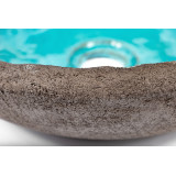 Etna - Türkis Waschbecken mit unregelmäßiger Form