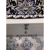 Dolores - Blaues rechteckiges Waschbecken