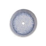 KLAUDIA - RUNDE WEISS-BLAUE WASCHBECKEN