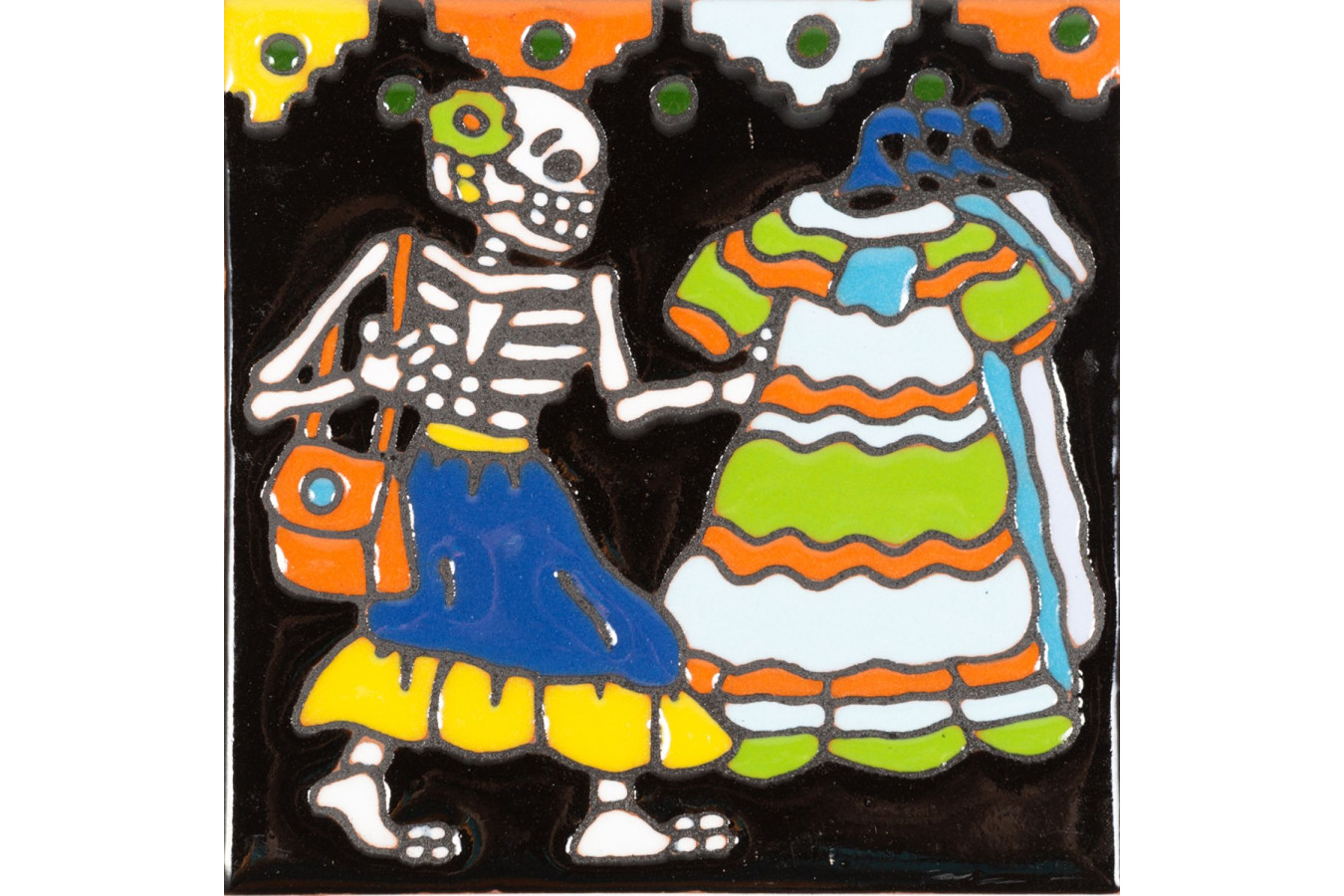 Cliente - Catrina-Serie – Mexikanische Talavera Fliesen