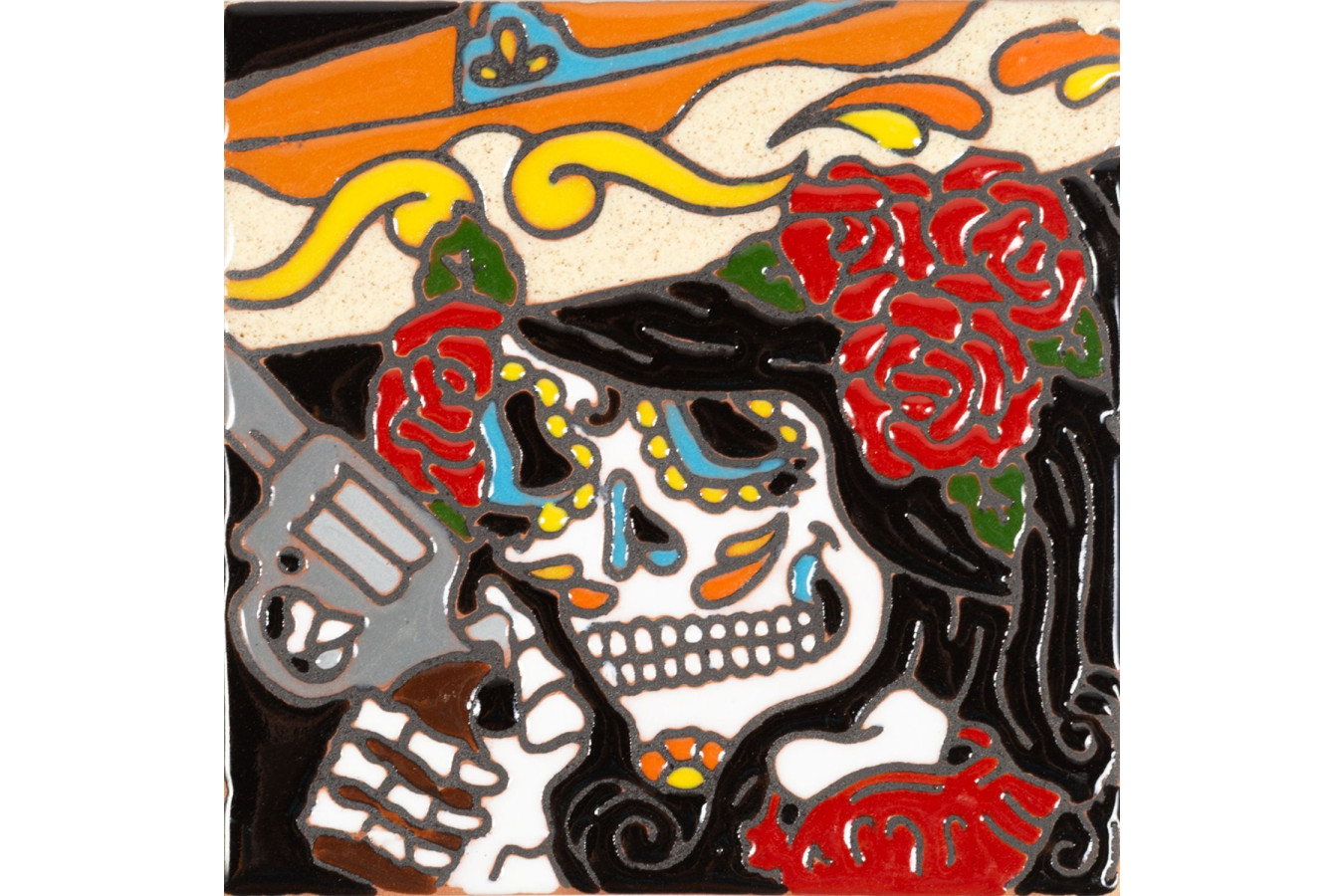 Bandida - Catrina-Serie - mexikanische Talavera Fliesen