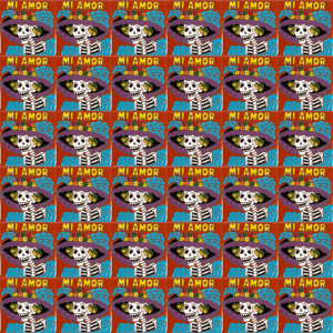 Muerte - Catrina Serie - handgefertigte Talavera Fliesen
