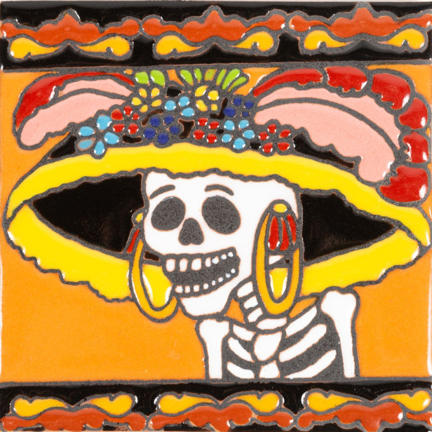 Primera Dama - mexikanische Talavera Fliesen - ein Stück