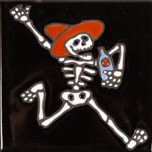 Bebida - Catrina-Serie - mexikanische Talavera Fliesen
