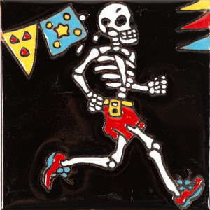 Atleta - Catrina-Serie - mexikanische Talavera Fliesen