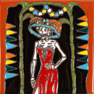 Belleza - Catrina-Serie - mexikanische Talavera Fliesen