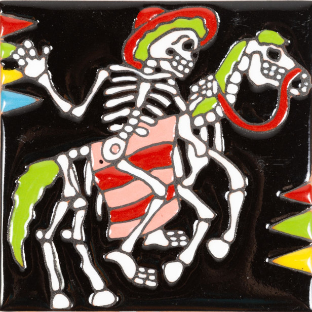 Bandido - Catrina-Serie - Fliesen aus Mexiko - ein Stück