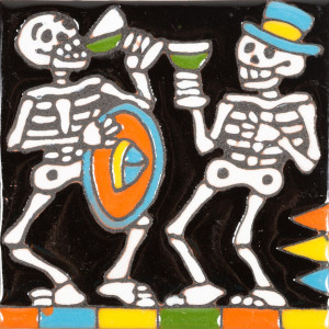 Fiesta - Catrina-Serie - mexikanische Talavera Fliesen
