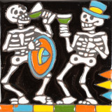 Fiesta - Catrina-Serie - mexikanische Talavera Fliesen