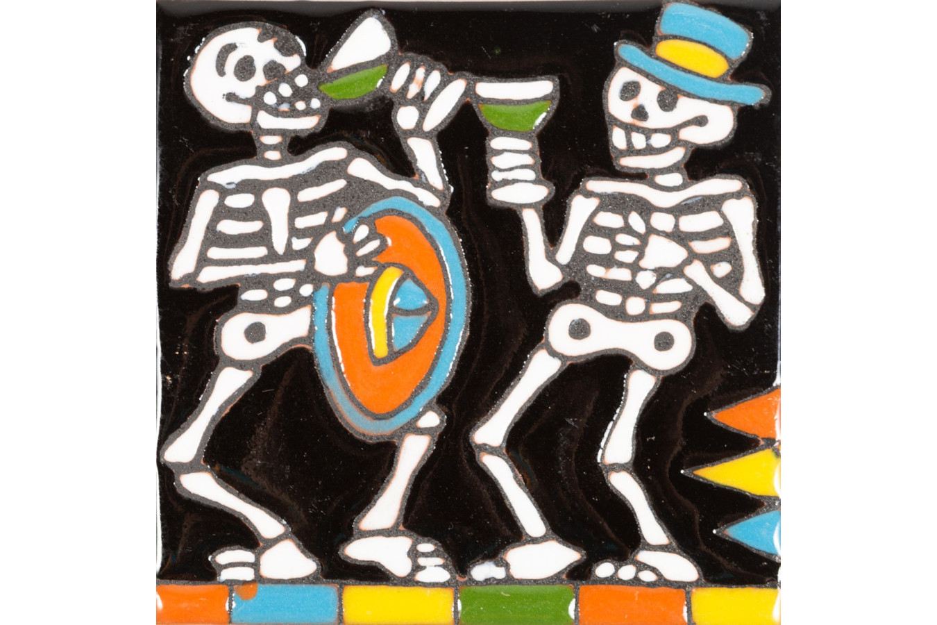 Fiesta - Catrina-Serie - mexikanische Talavera Fliesen