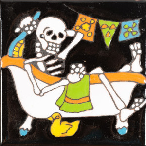 Baño - Catrina-Serie - mexikanische Talavera Fliesen 
