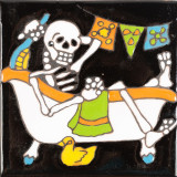 Baño - Catrina-Serie - mexikanische Talavera Fliesen 