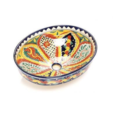 Belita - Ovales Keramikwaschbecken aus Mexiko