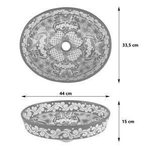 La Reina - Talavera Aufsatzwaschbecken