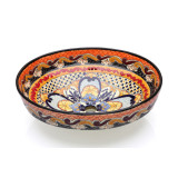 Ynes - Oranges mexikanisches Waschbecken