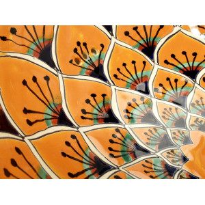 Sofia - Handgemachtes mexikanisches Waschbecken in Orange