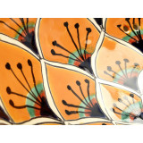 Sofia - Handgemachtes mexikanisches Waschbecken in Orange