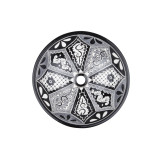 Atalaya - Schwarz-weißes Talavera Waschbecken