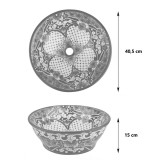 Serena - Schwarzes mexikanisches Waschbecken
