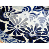 Letitia - Mexikanisches Waschbecken in Blau