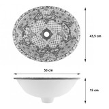 Delicia - Großes Waschbecken aus Keramik