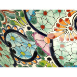 Delora - Mexikanisches Talavera buntes Waschbecken